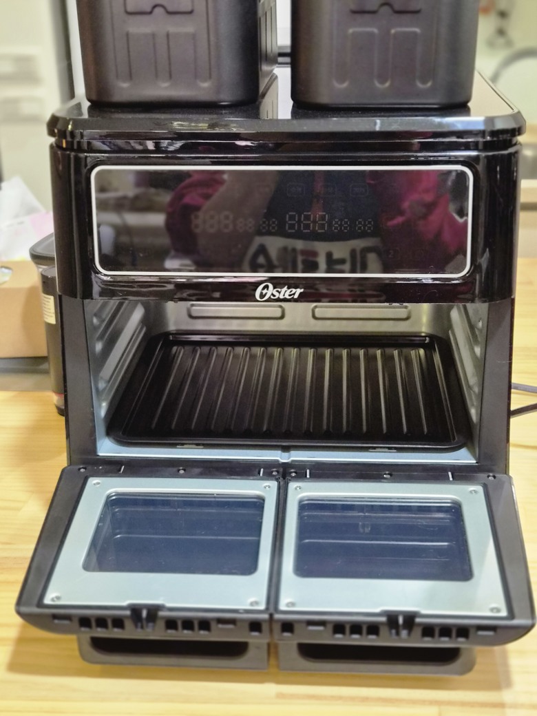 簡單分享新入手的雙槽氣炸鍋，早午餐可以一次出爐還滿讚的！