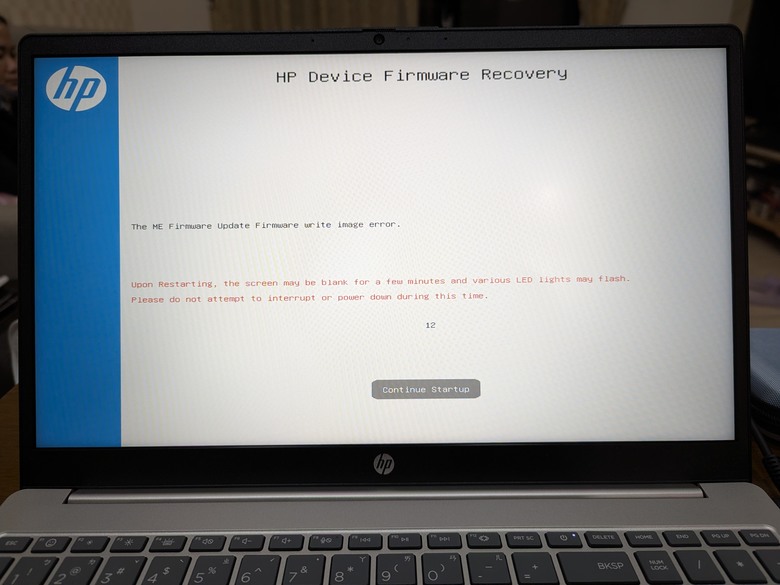 更新BIOS時出現 『Firmware write image error』