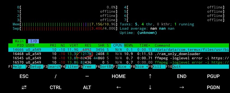 Rust 語言@android phone (no-root)實作純 RAM 下載