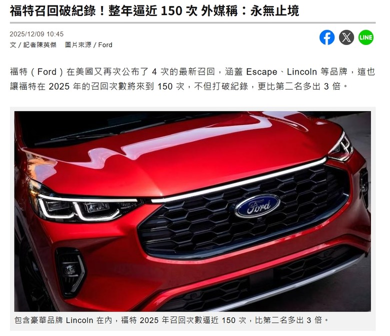 Ford過往案例歷歷在目，你確定有那個心臟衝第一批？