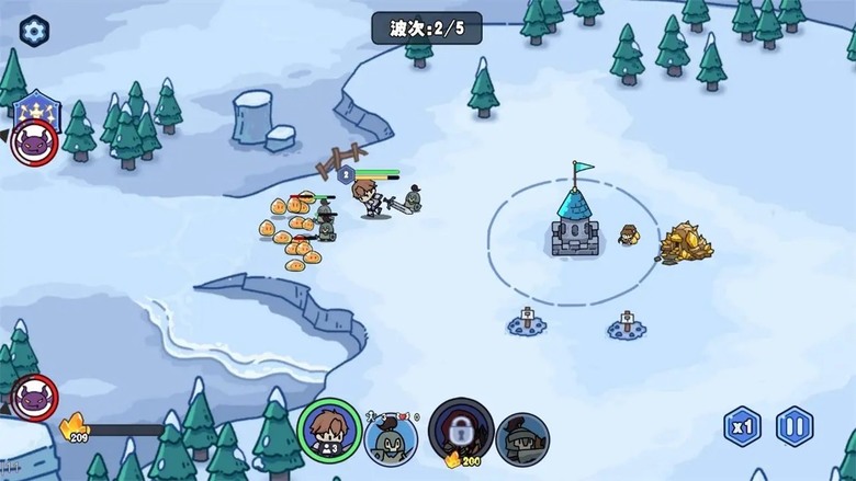 《風暴奇兵》 Q版卡通風格 魔獸爭霸+皇室戰爭 肉鴿塔防手遊 | 集結各類英雄與軍隊 搭配多樣防禦塔 迎戰一波又一波的大規模敵軍 | 遠程射手、飛龍部隊、重騎士全面出擊 每一局都是全新的Build體驗