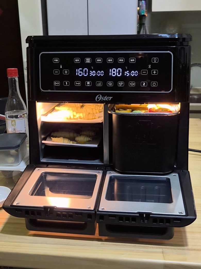 簡單分享新入手的雙槽氣炸鍋，早午餐可以一次出爐還滿讚的！