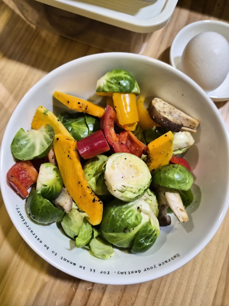 簡單分享新入手的雙槽氣炸鍋，早午餐可以一次出爐還滿讚的！