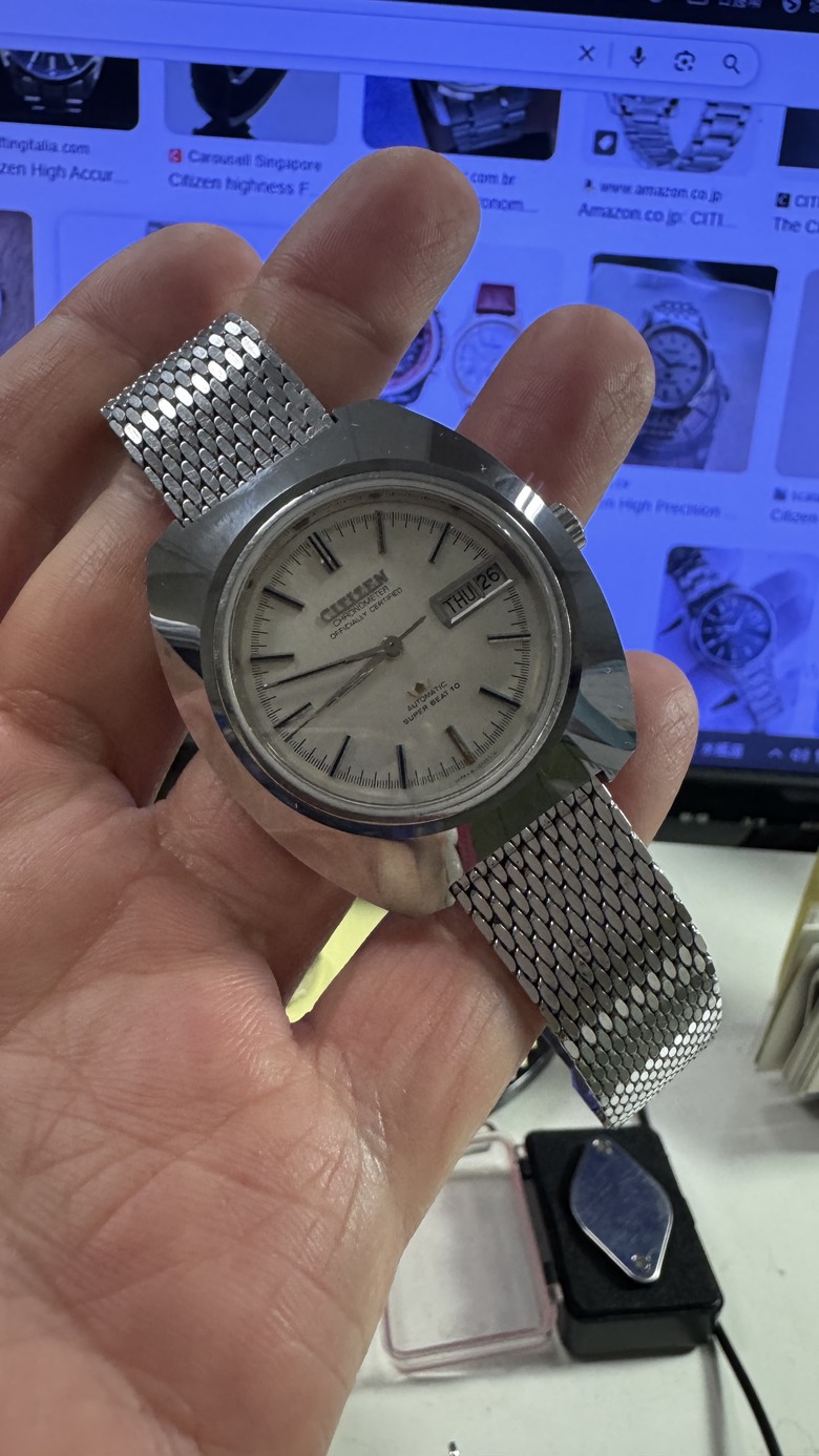 點我看大圖 citizen Highness (Ti) chronometer SUPER BEAT 10 4-720547 YD