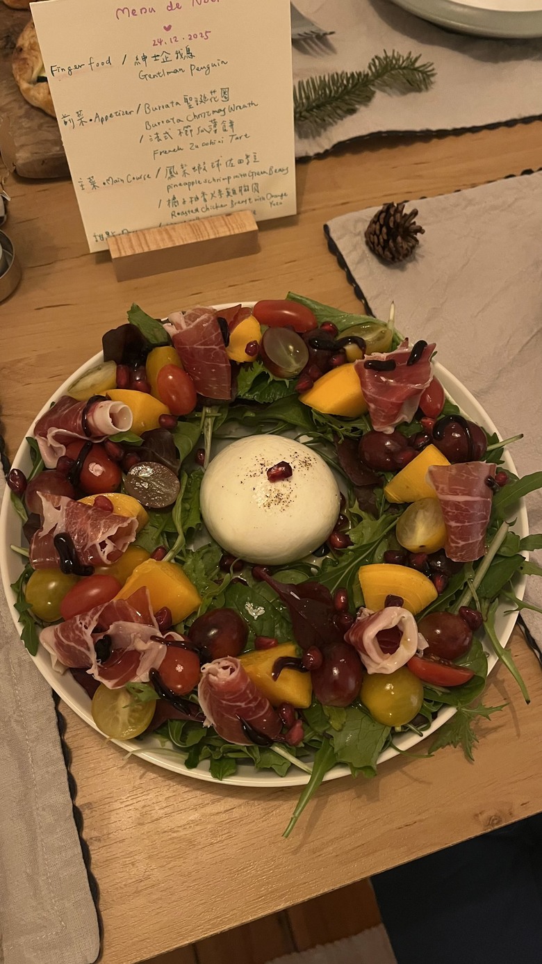 兼具美味與高顏值的聖誕花環