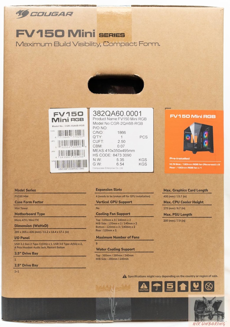 點我看大圖 MATX背插海景房 COUGAR FV150 MINI