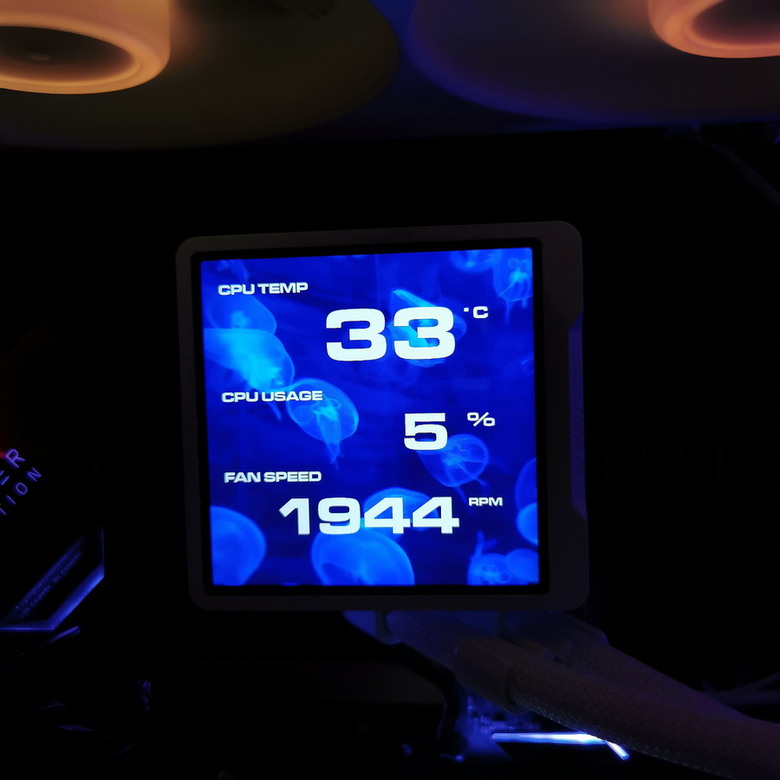 COUGAR POSEIDON VISTEK PRO ARGB 360 白色 - 自定義大螢幕 一體式水冷