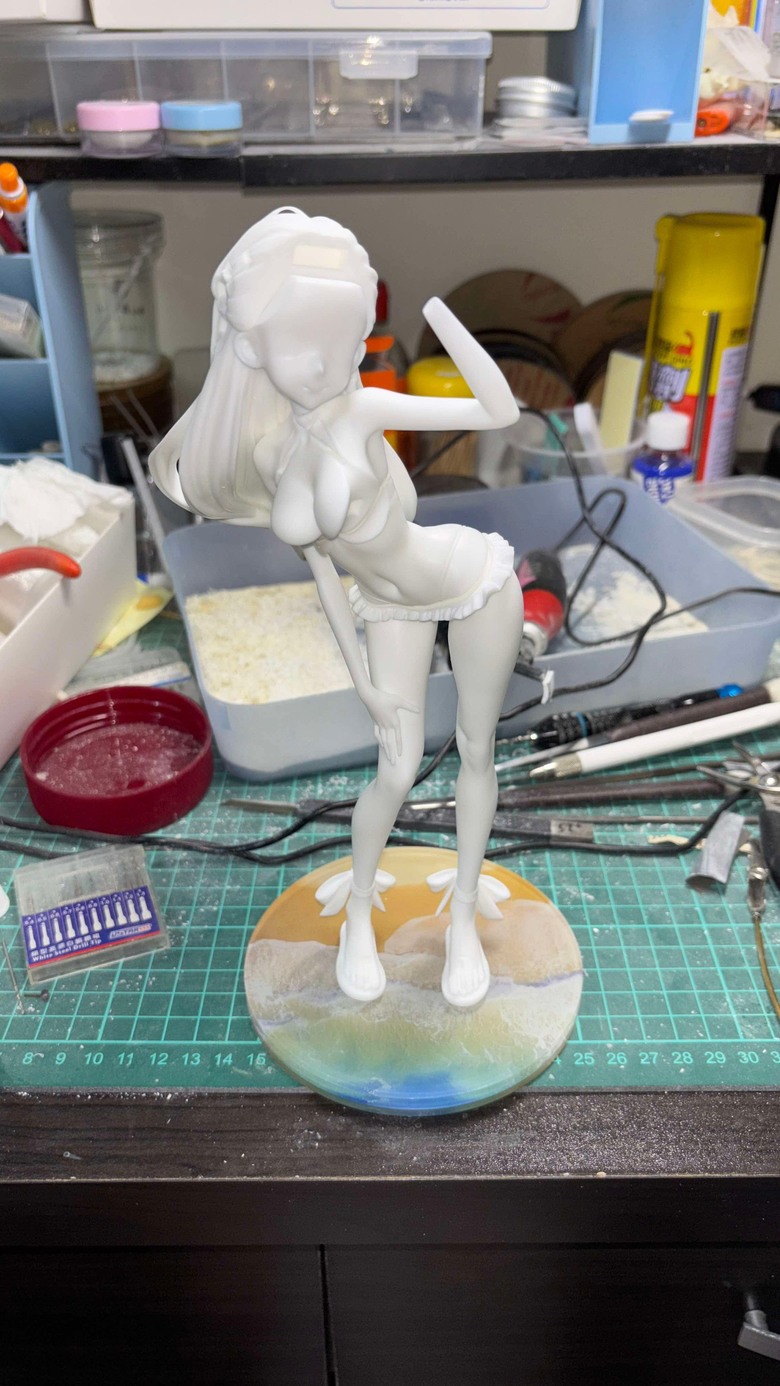 蔚藍檔案-聖園彌香 泳裝Ver. GK塗裝分享