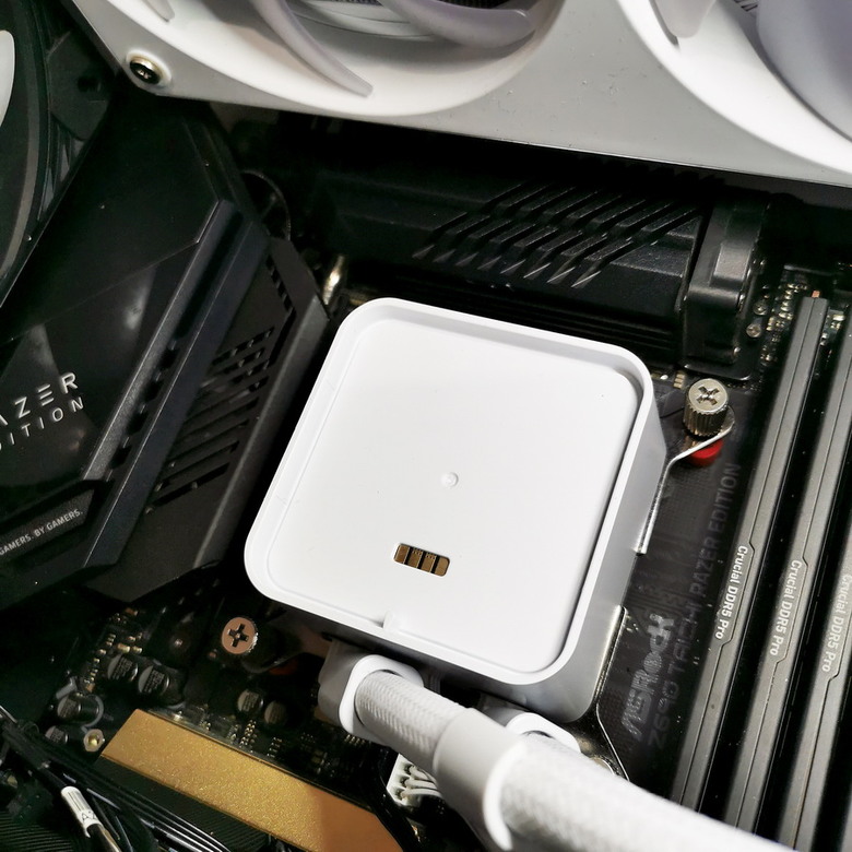 COUGAR POSEIDON VISTEK PRO ARGB 360 白色 - 自定義大螢幕 一體式水冷