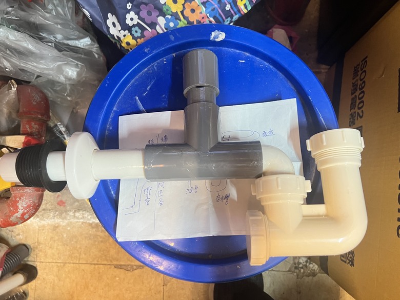 洗臉盆排水有空氣聲、困擾很久！