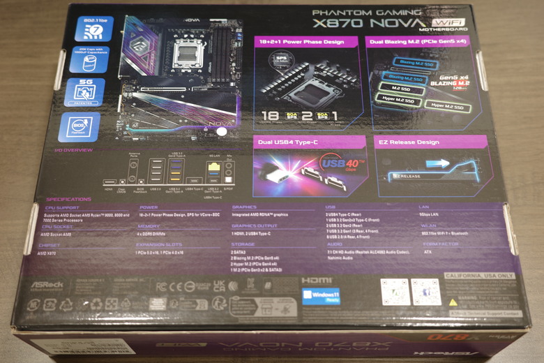 AsRock X870 NOVA WIFI開箱體驗