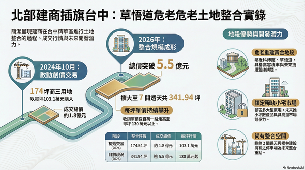北部建商3年砸5.5億，蠶食草悟道7棟透天