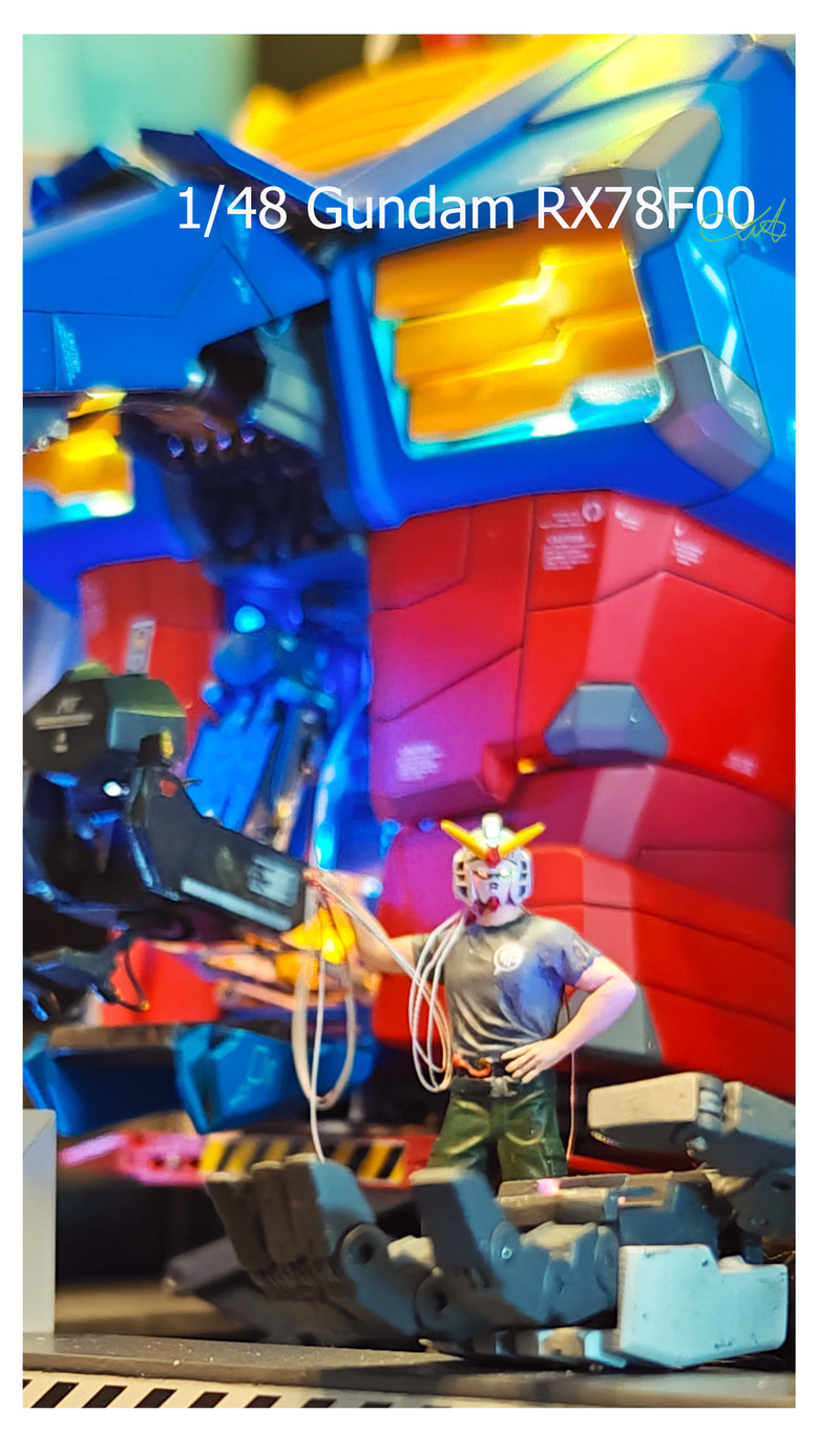 點我看大圖 【作品分享】入侵機動戰士系統 (1/48 Gundam RX-78F00 Bust Model)