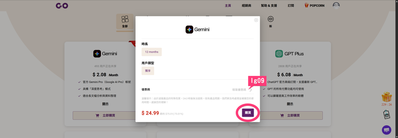 GoingBus 合租平臺也有 Gemini 可以租了!千元不到共租1年!