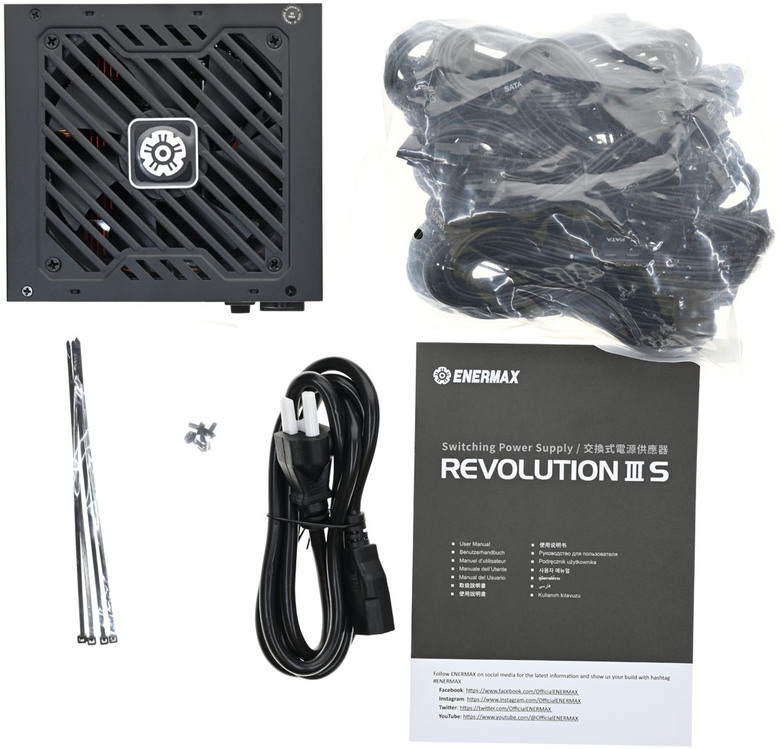 ENERMAX REVOLUTION III S 1000W ATX 3.1白金全模組電源開箱