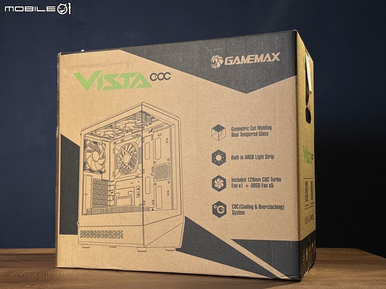 誠意十足的緊湊海景機殼 GameMax Vista COC AB