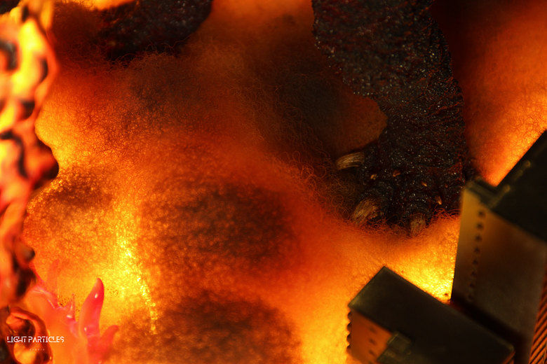 點我看大圖 正宗。哥吉拉 城市 火海 場景 規畫製作