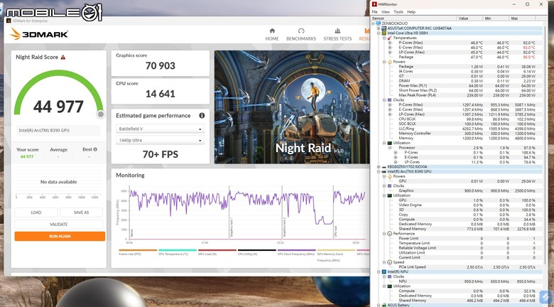 Intel Core Ultra X9 388H 處理器效能實測 兼具效能跟電池續航力表現的頂尖行動戰士！