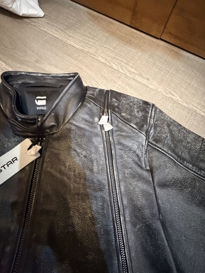 「開箱」G-star RAW Leather Blouson Jacket