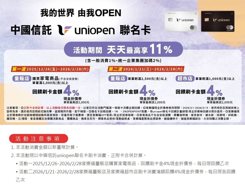 今年還有機會出現比uniopen更厲害的神卡嗎?