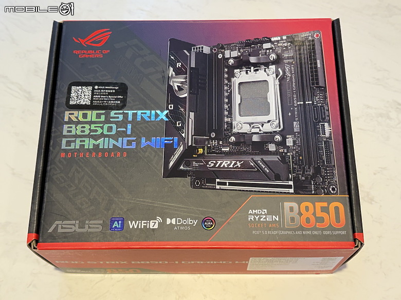 戰未來信仰itx小鋼炮 ROG STRIX B850-I 升級開箱