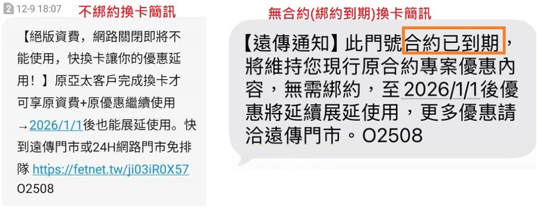 [問題] 亞太【不綁約】換卡變【無合約】的契約變更討論