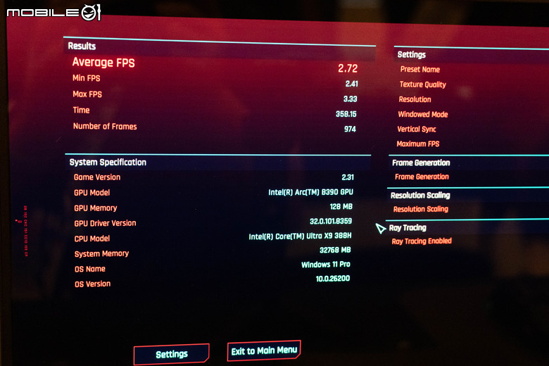 【CES2026】Intel Core Ultra Series 3 處理器遊戲效能快速測試 在輕薄筆電真的可以順跑 3A 遊戲大作！
