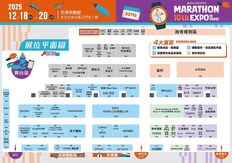 (映像運動)“2025臺北馬拉松 EP1” 跑友們齊聚一堂領取准考證，補充裝備準備迎接期末測驗at馬拉松運動博覽會 Marathon Expo in Taipei