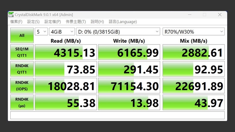 點我看大圖 4TB 大容量 TLC SSD 好選擇 ADATA XPG S70 Blade