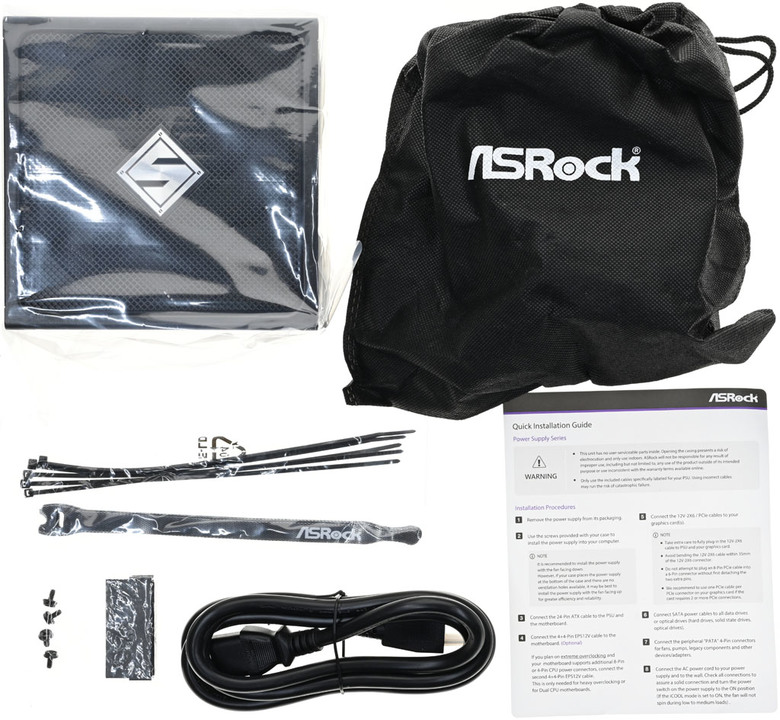 ASRock STEEL LEGEND 1000W ATX 3.1金牌全模組電源開箱