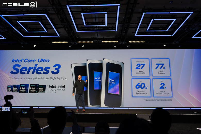 【CES2026】Intel 正式推出 Core Ultra Series 3 處理器 以最強內顯效能達成輕薄筆電 3A 大作順跑成就！