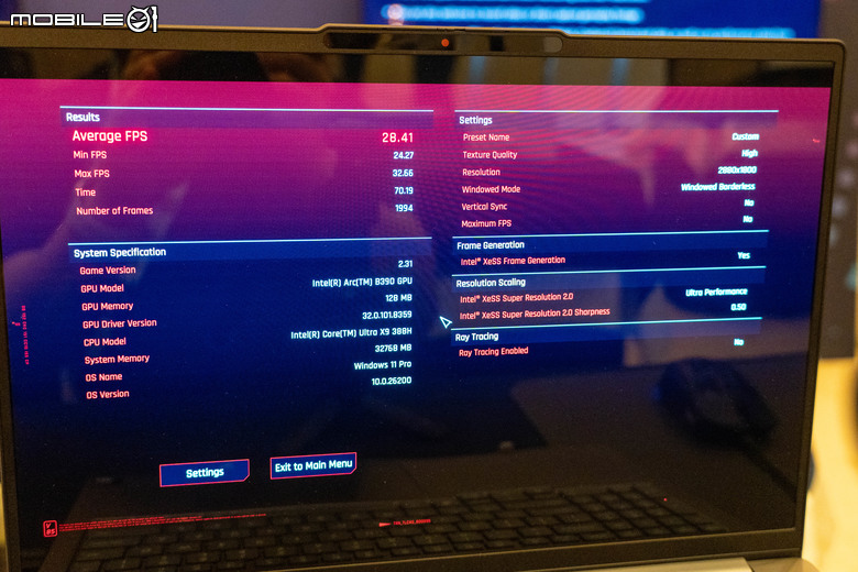 【CES2026】Intel Core Ultra Series 3 處理器遊戲效能快速測試 在輕薄筆電真的可以順跑 3A 遊戲大作！