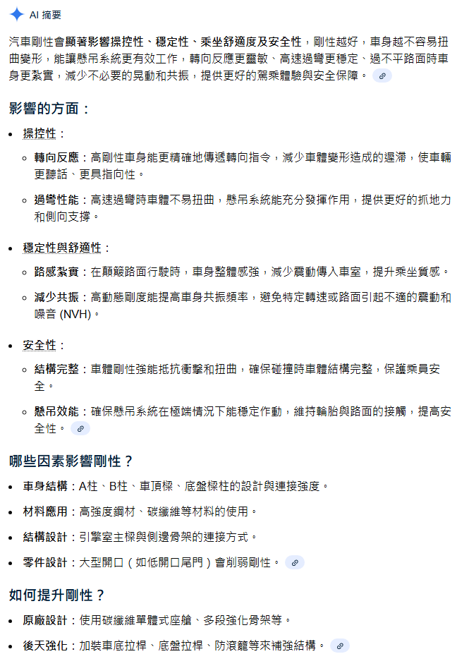 BRIA 的扭轉剛性 & 熱成形鋼