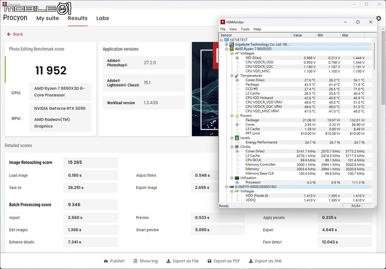 AMD Ryzen 7 9850X3D 處理器實測 遊戲表現依舊亮眼 時脈提升後表現更全面
