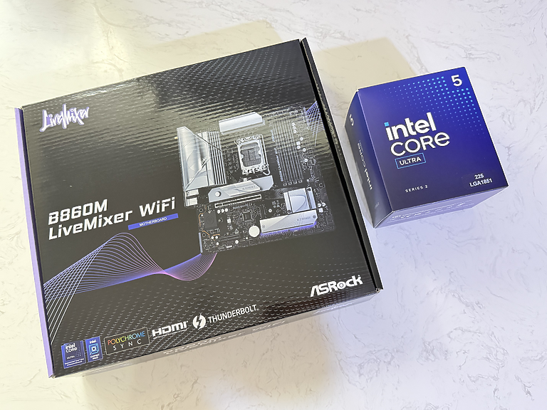 開箱 4K 有找CP取向創作者 M 板 B860M LiveMixer WiFi