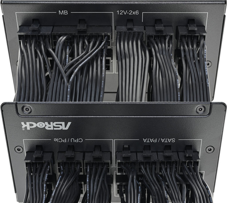 ASRock STEEL LEGEND 1000W ATX 3.1金牌全模組電源開箱
