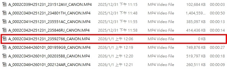 R6 III錄影檔案問題