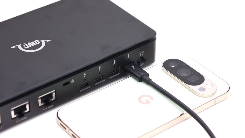 點我看大圖 OWC 經典設計下,從需求出發,內建三個網路的 Thunderbolt 5 Dual 10GbE Network Dock