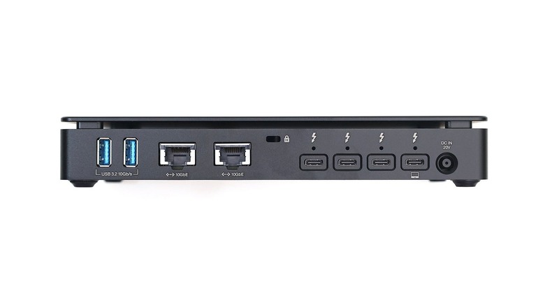 點我看大圖 OWC 經典設計下,從需求出發,內建三個網路的 Thunderbolt 5 Dual 10GbE Network Dock