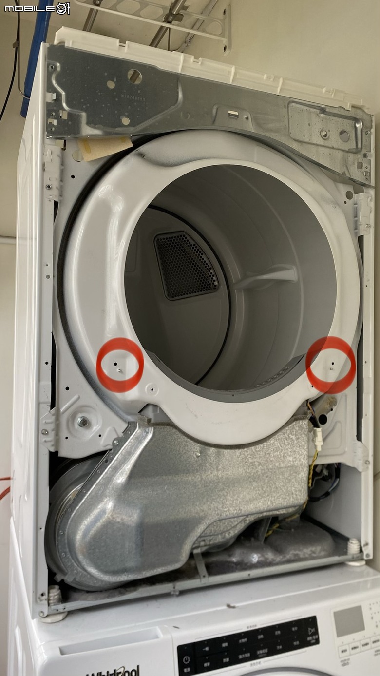 (DIY) Whirlpool 惠而浦瓦斯烘乾機5620 拆解清潔