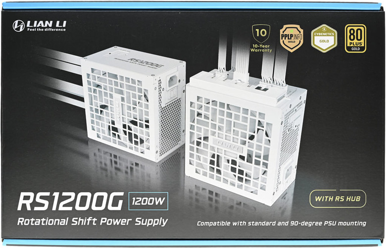 LIAN LI RS1200G可旋轉交流輸入插座金牌全模組電源開箱