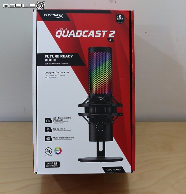點我看大圖 接班 QuadCast S 新世代 USB 玩家麥克風 HyperX QuadCast 2