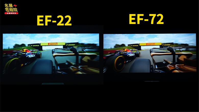 Epson 2026 絢彩燈光兼唱歌 微型投影機 愛普生EF-72 EF72 3LED 開箱 評測 介紹 與舊世代EF22 雷射投影儀差異比較