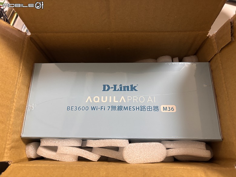 【家庭使用者開箱實測】D-Link M36 BE3600 Wi-Fi 7 無線 MESH 路由器