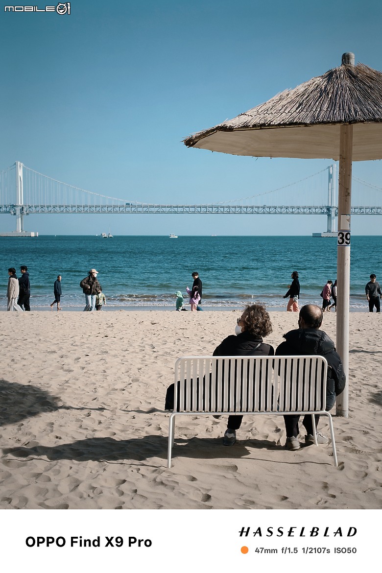 點我看大圖 OPPO Find X9 Pro 大師模式旅拍|與哈蘇同行,捕捉釜山城市光影!