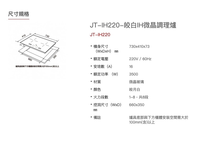 廚房翻新想換IH爐 3500W夠中式快炒嗎