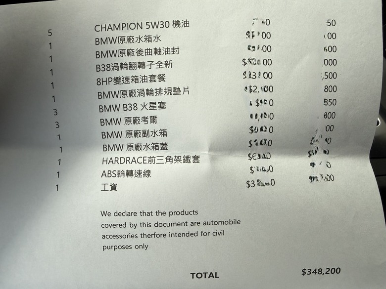 BMW彰化昌一原廠中古購車心得