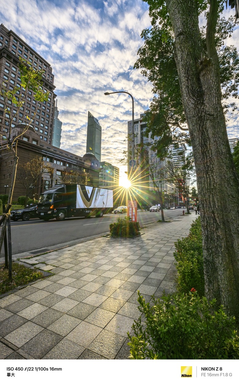 Sony FE 16mm F1.8G轉接Z8測試