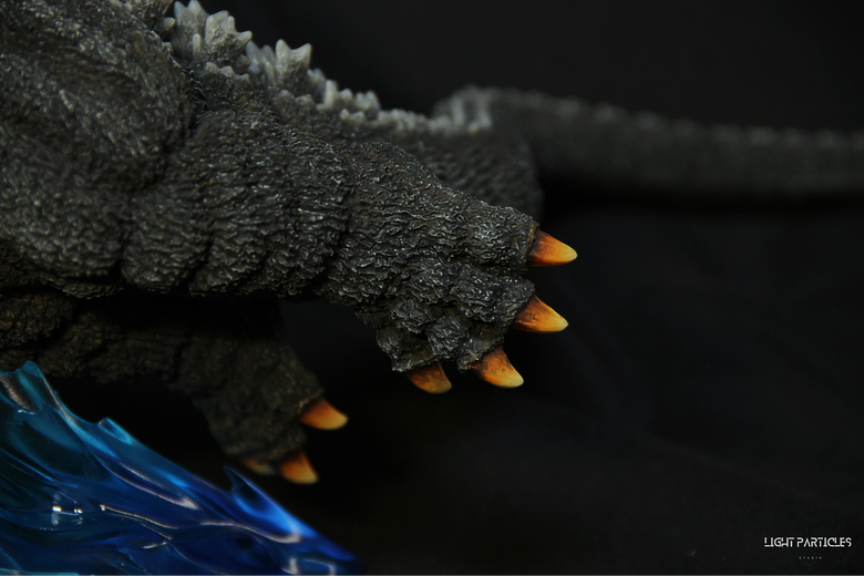 哥吉拉 1989 海中進擊 白模套件 塗裝分享