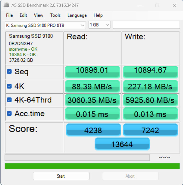 【開箱簡測】Samsung 9100 Pro 8TB PCIe Gen5.0 x4 NVMe SSD Z890/X870E 雙平台效能簡測 (圖多)